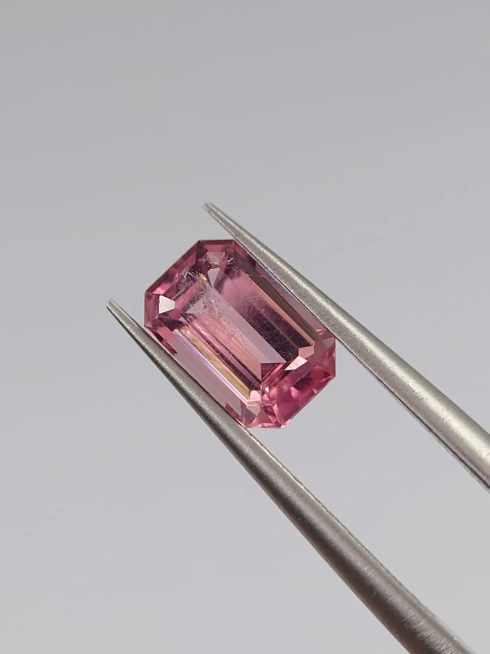 1.3ct Natural Pink Tourmaline Emerald Cut Loose Gemstone from Afghanistan — view 5